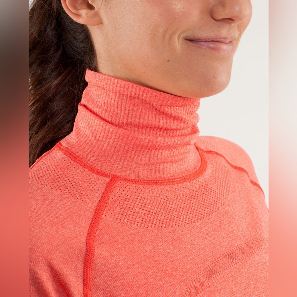 Lululemon Run: Swiftly Turtleneck Love Red Size 6 - Picture 5 of 15